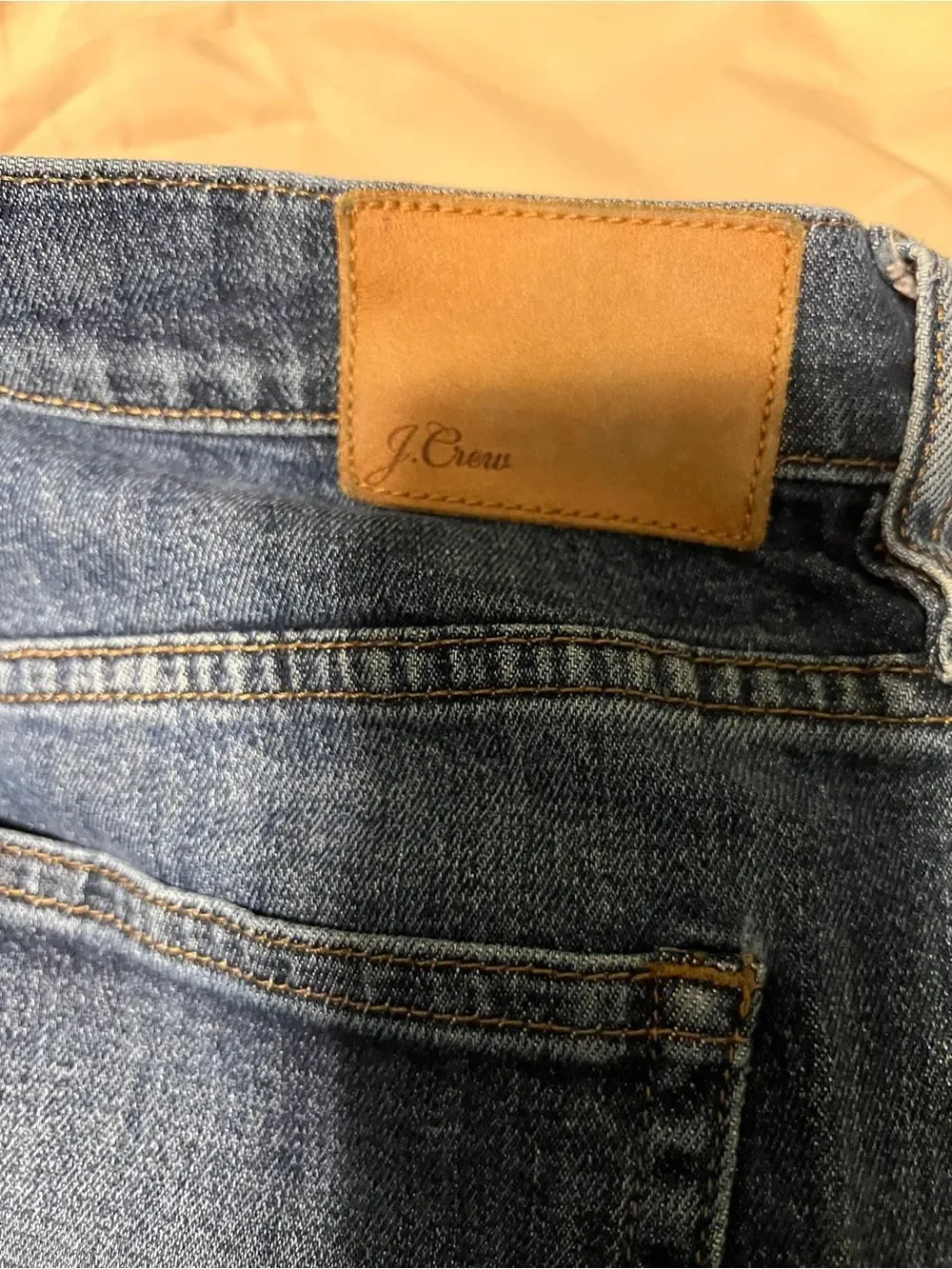 J. Crew High-Rise Button-Fly Medium Blue Jeans